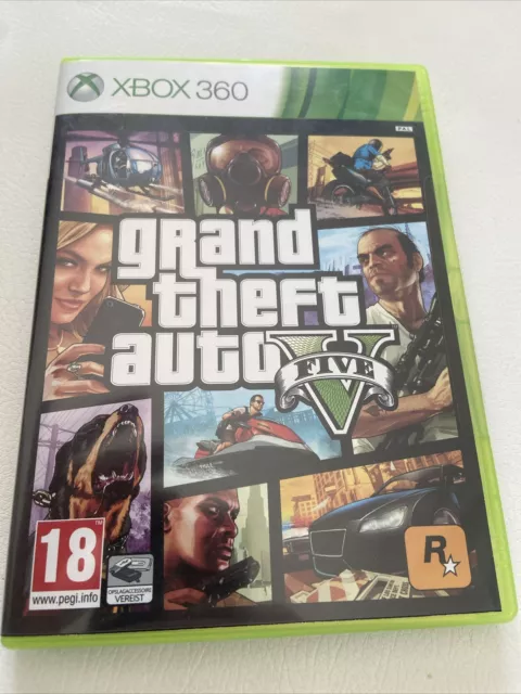 Gioco Originale Gta 5 Xbox 360 Grand Theft Auto Con Manuale  E Mappa   Italiano