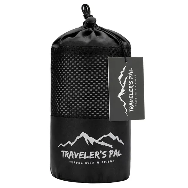 Traveler's Pal Hüttenschlafsack aus 100% hochqualitativer Baumwolle Silbergrau