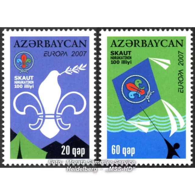 Aserbaidschan Azerbaijan Europa CEPT 2007, Pfadfinder, kmpl. Satz ** postfrisch