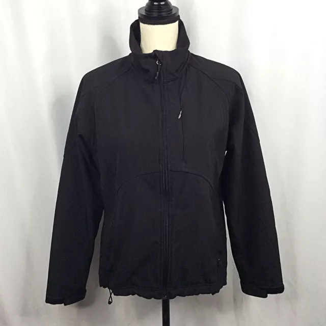 Black Diamond Insulated Jacket Womens Medium Black Hooded Full Zip Waterproof