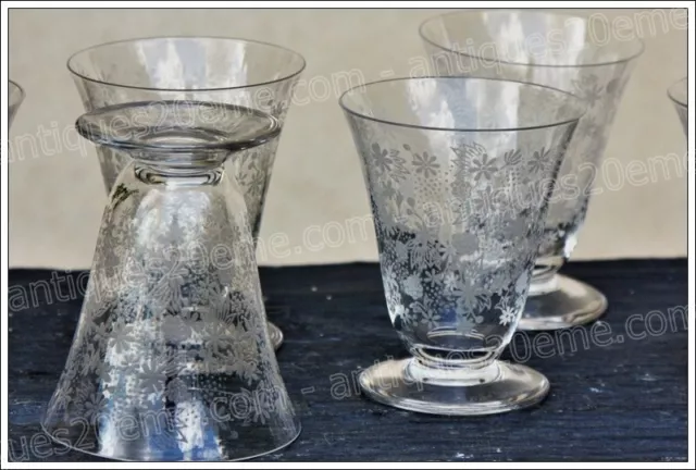 Set de 4 verres à vin n°4 en cristal de Baccarat Elisabeth 8,3 cm - Wine glasses