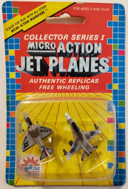 Micro Action Jet Planes F-15 Eagle and F-4 Phantom 1988 Funrise