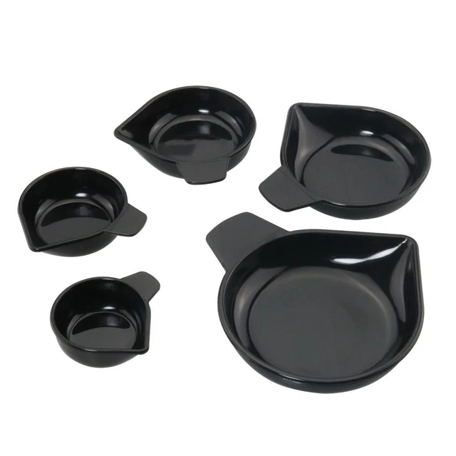 5pcs 5 Sizes Weighing Powder Pans Weighing Dishes  Liquid, Powder, Gems, etc