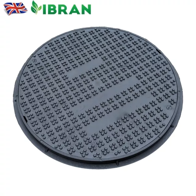 Inspection Manhole Cover Chamber Plastic Cover & Frame Round Poly Drain 450Mm