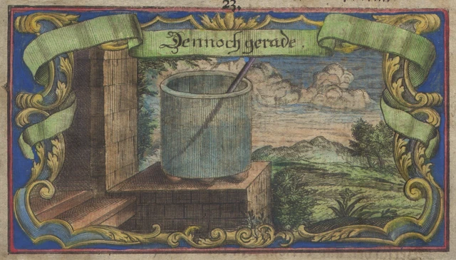 90 Rosso-23- MISTERI MAGIA SIMBOLI SEGNI EMBLEMI Bibbia Arndts Christenthum 1735