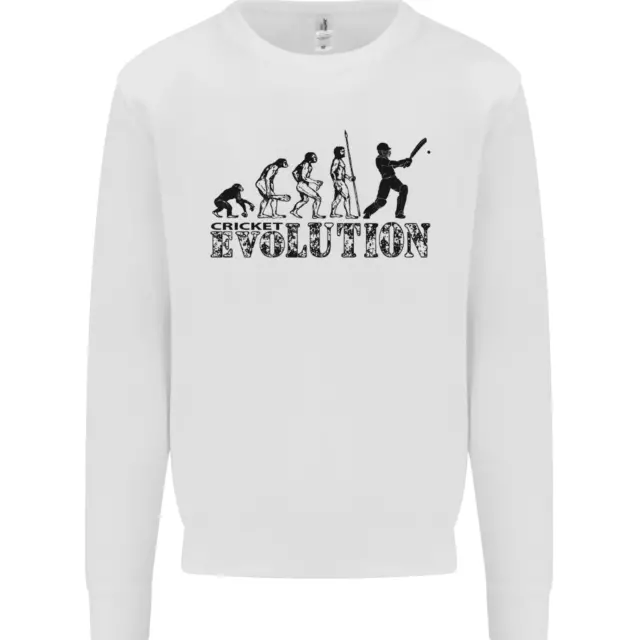 Evolution of a Cricketer Cricket Funny Kids Sweatshirt Jumper