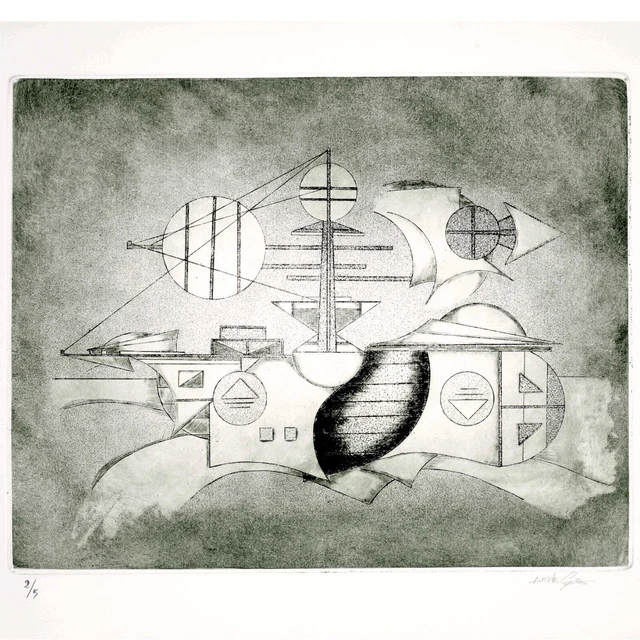 ACQUAFORTE DE ANSELMI Impression Original Art Collection Design Home ...