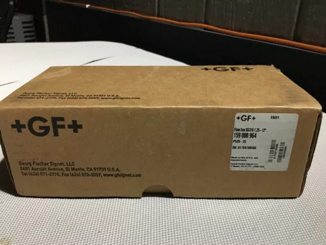 Georg Fischer P525-2S 159 000 964 SS316 1.25-12" Flow Sensor, Warranty