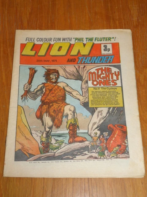 LION AND THUNDER 29Th May 1971 Fleetway British Weekly Comic* EUR 9,97 ...