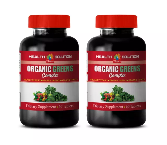 cholesterol garlic pills - ORGANIC GREENS PREMIUM COMPLEX - cabbage leaf 2Bottle