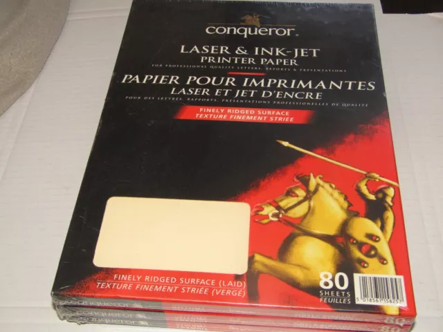 Conqueror A4 100gsm Printing Laser Inkjet  Laid Texture x 3 New