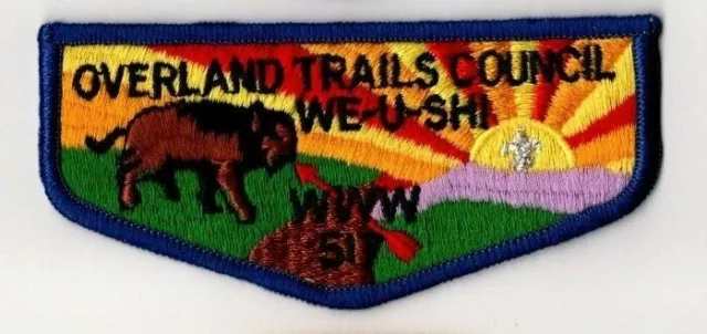 BSA We-U-Shi Lodge 517 S-4b Flap, Overland Trails Council Nebraska