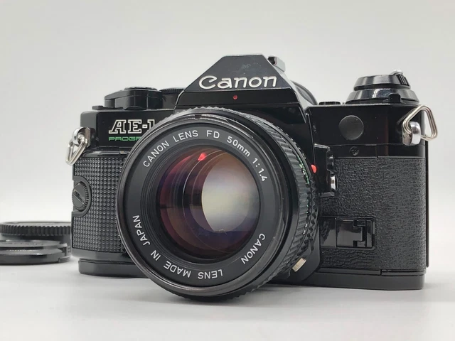 [ EXC+ 5] Canon AE-1 Program Noir Caméra à Film Neuf Fd Dnf 50mm F/1.4 De Japon