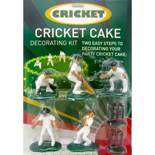 CAKE TOPPER 7pc - Cricket Kit Figurine
