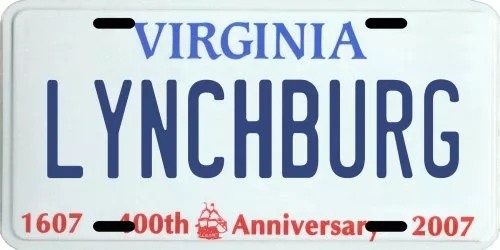 Civil War Battle of Lynchburg Virginia Aluminum License Plate