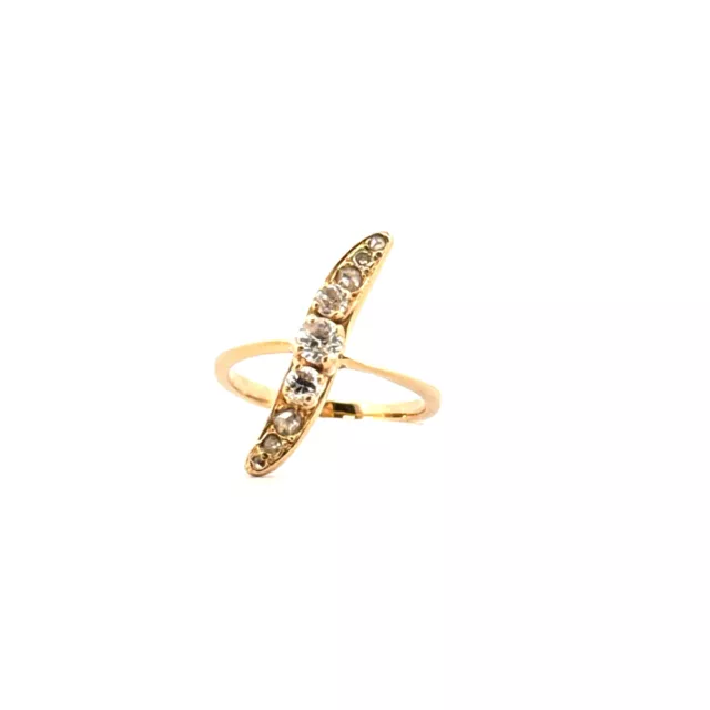 Bague Or Jaune 18k & Diamants