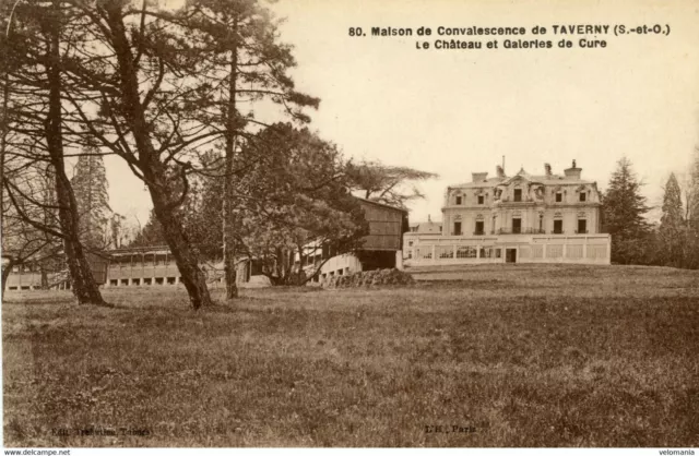 9832 cpa 95 Maison de Convalescence de Taverny - le Château et galeries de Cure