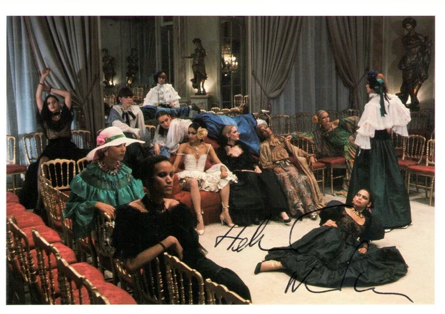 HELMUT NEWTON "Chez Yves Saint Laurent" - HAND-SIGNIERTE Kunstpostkarte