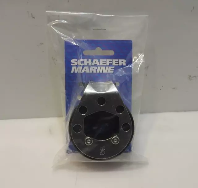 Schaefer Clear Step Furling Lead Block with Mounts Over 1-Inch/25mm Stanchions f