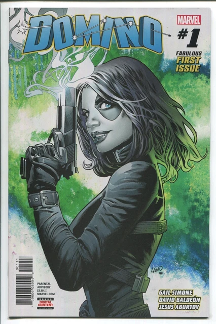 Domino #1 - Greg Land Main Cover - Gail Simone Story - Marvel Comics/2018
