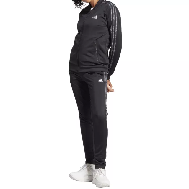 Adidas Trainingsanzug für Damen Essentials 3-Stripes Schwarz