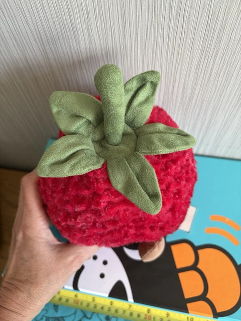 JELLYCAT AMUSEABLES STRAWBERRY Large BNWT Displayed Only Brand New With ...