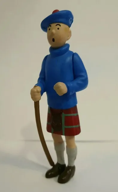 Figurine statuette Tintin en kilt écossais " l'île noire " Édition limitée