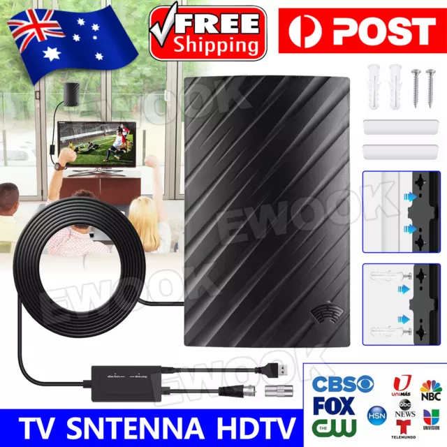 600 Miles Digital TV Antenna HDTV Amplified 4K 1080P Waterproof Outdoor Indoor