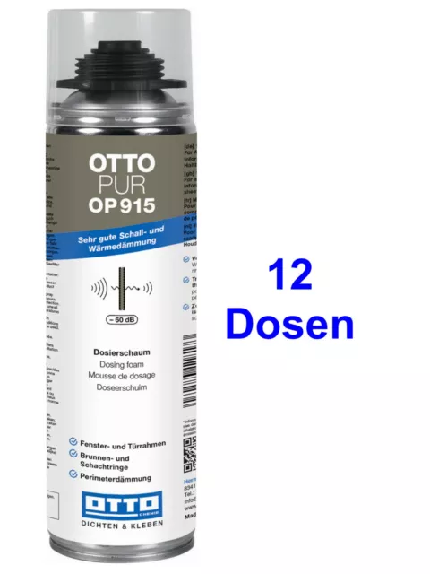 Ottopur OP915 12x500 ML Aérosol Mousse Avec Très Bon Autoportante &
