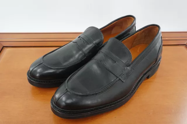 Allen Edmonds Denali Mens Size 9 EEE  Shoes Black Leather Slip On Penny Loafers