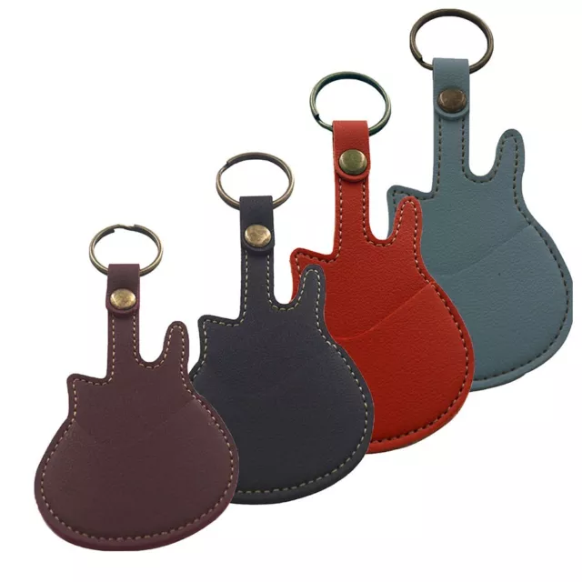 KeyChain Bag Case for Soft Leather Guitar Picks Holder made of Soft Leather