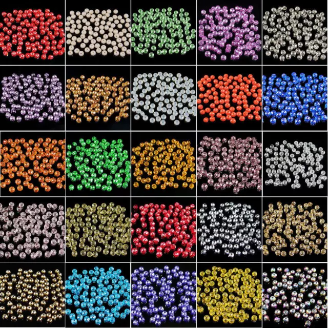 Cuentas espaciadoras arandela facetadas de cristal checo multicolor 2x3 3x4 4x6 6x8 8x10mm