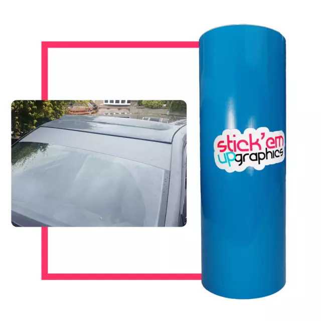 Striscia solare universale auto (blu oceano lucido (blu azoto)) striscia solare