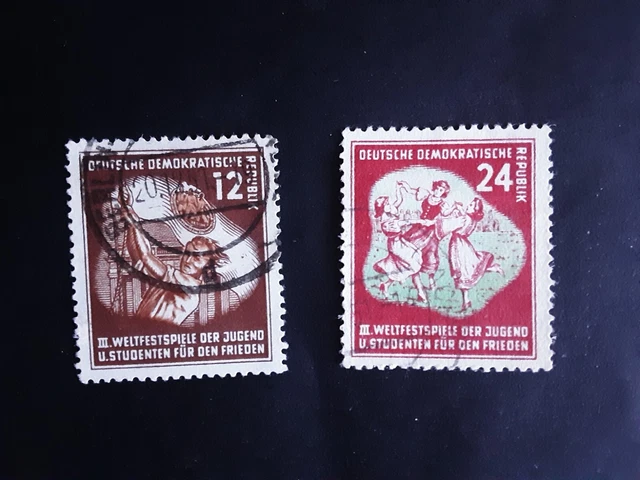 Briefmarken DDR Mi Nr. 289 - 290 gestempelt, siehe Photos