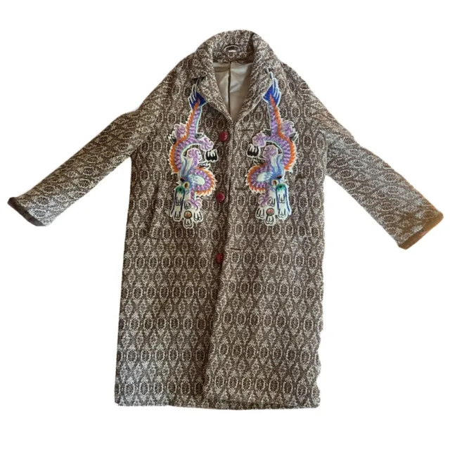 Gucci Twill embroidered Trench Coat Brand New Without Tags Size M