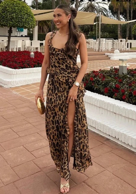 ZARA WOMAN MIDI ZW COLLECTION RUFFLED ANIMAL PRINT DRESS Size S 3095/145 NEW 37.10 - PicClick UK ZARA WOMAN MIDI ZW COLLECTION RUFFLED ANIMAL PRINT DRESS Size S 3095/145 NEW 37.10 - PicClick UK