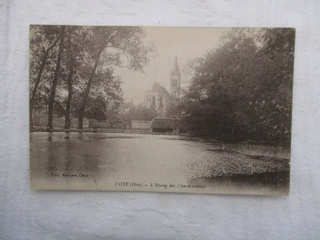 Cpa Oise 60 Coye L'etang Des Chardonnerets
