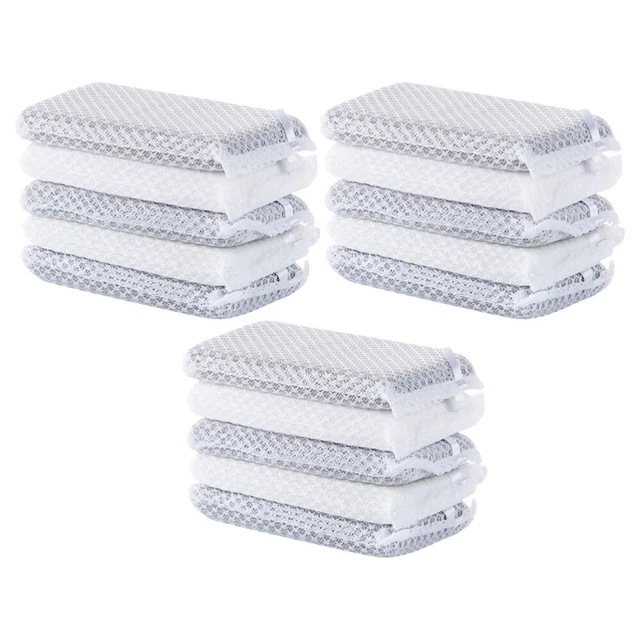15 ud. almohadillas esponja flagelo punto de limpieza plato de cocina reutilizable Wa