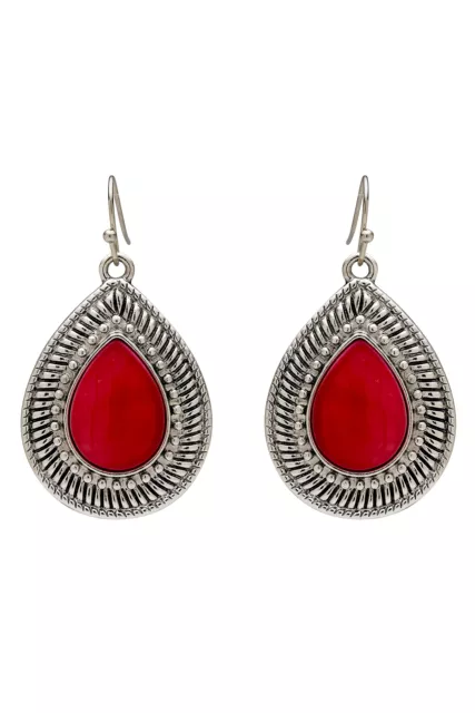 AU OSFA ROCKMANS - Womens Fashion Jewellery -  Teardrop Shell Earrings