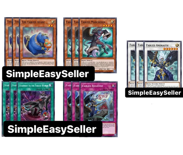 15X CARD Complete Fabled Deck/Core (3x Andwraith) Blazing Vortex BLVO  Yugioh $9.99 - PicClick