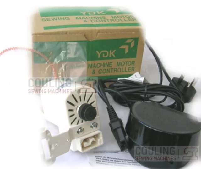 Sewing Machine Motor & Foot Control Kit - YDK with Belt and Bracket DIY Fitting