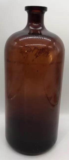 Antique Amber Glass WHITALL TATUM WT Co Medicine Jar/Bottle