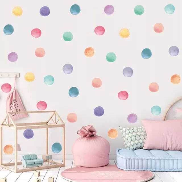 Polka Dot Wall Stickers Circle Children's Bedroom Decal Nursery Wall Art Sticker