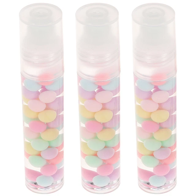 3 piezas Base de bálsamo labial antienvejecimiento para niñas maquillaje brillo labial hidratante