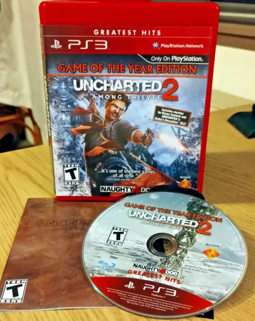Uncharted 2 AMONG THIEVES GOTY GAME YEAR (PlayStation 3) PS3 GAME COMPLETE