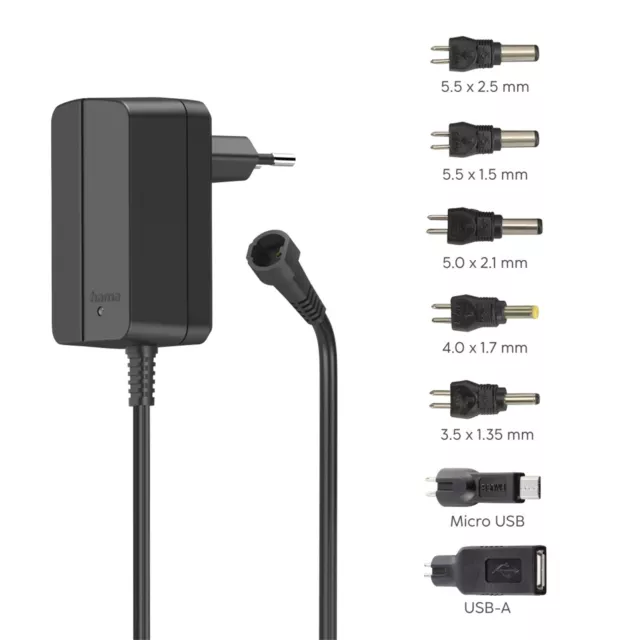 Hama 3-12V Steckernetzteil Schaltnetzteil 1000mA Adapter Universal Netzgerät USB