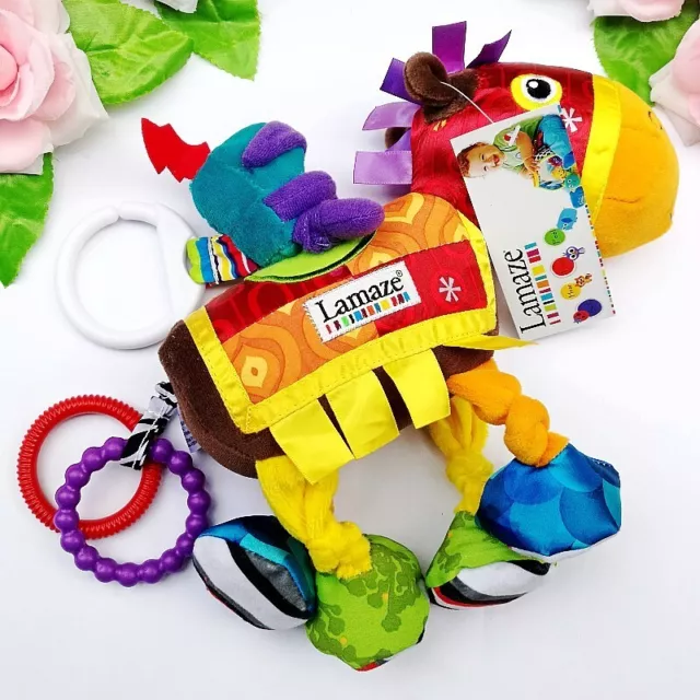 Baby Teething Rattle Crinkle Hanging Sensory Soft Toy Doll Bright Knight & Horse 3