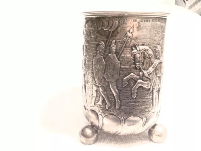 Hanau: Sterling Ball Footed Goblet (Nuremberg Style!) Pseudo Marks London Import