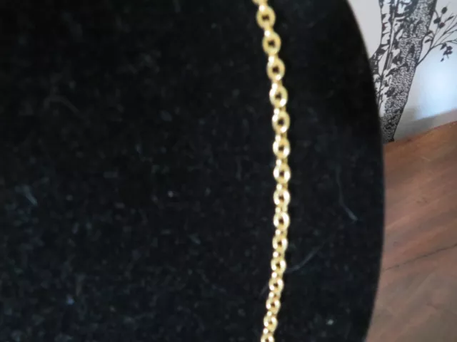 chaine ou collier en or 18 carats 8.25 gr maille ovale de style força 51.5 cm 2