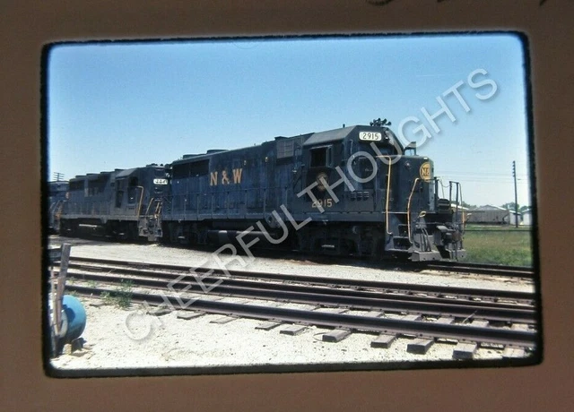 Original '76 Ektachrome Slide NW Norfolk Western 2915 GP35 New Haven, CT   29P22